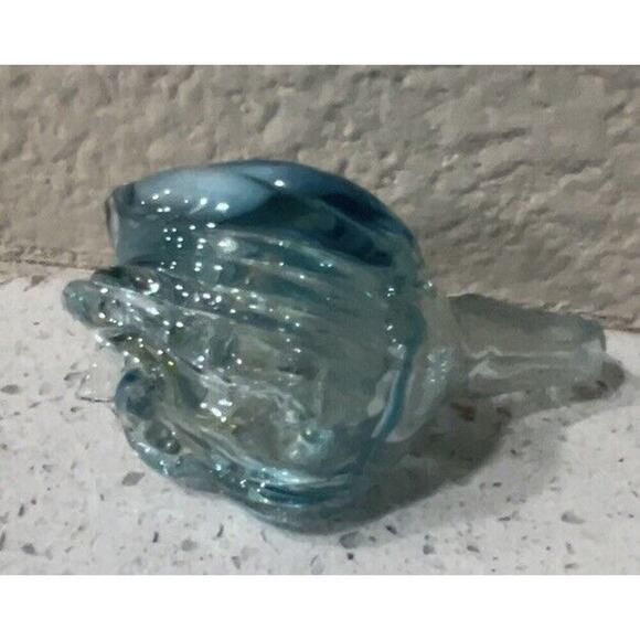 Vintage Fenton Art Glass Aqua Opalescent Fern Vinegar Cruet W/ Original Stopper - Picture 10 of 12